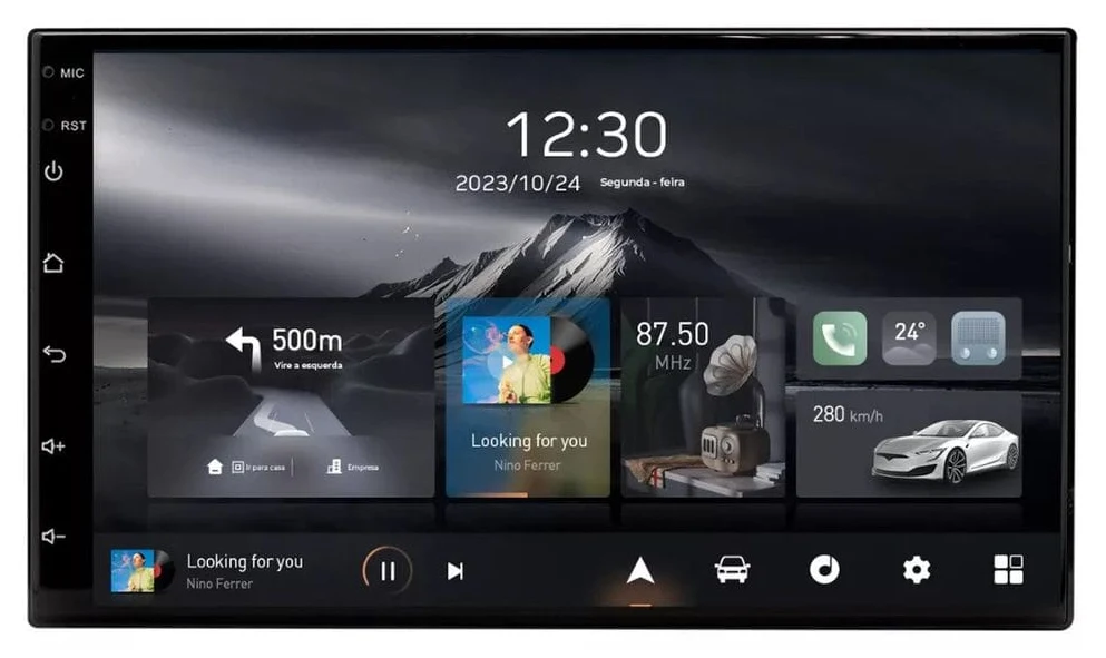 Multimídia ADAK 7" 2GB/64GB Quadcore